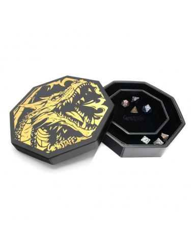 CritStones CritStones Arena Bandeja para dados Black Dragon (Yellow Lid)