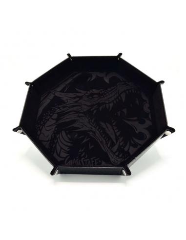CritStones CritStones Bandeja plegable para dados Dragon Skin XL Edition Black