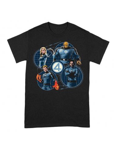 PCMerch Fantastic Four Camiseta Group Grid Circle talla M