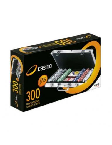 MALETIN 300 FICHAS CASINO POKER 11.5 GR