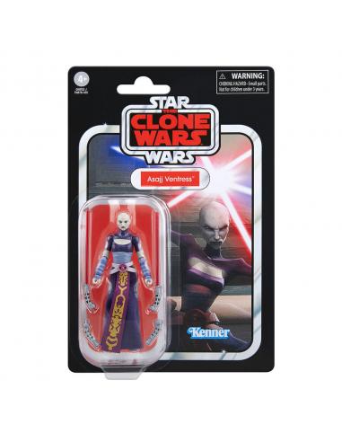 HASBRO Figura Asajj Ventress La Guerra de los Clones Star Wars 9,5cm
