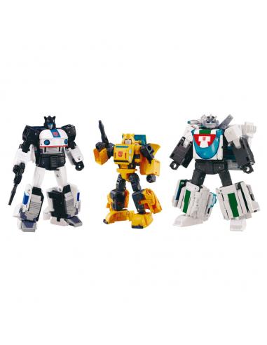 TAKARA TOMY Set 3 Figuras Cybertron Chase Dramatic Capture Transformers