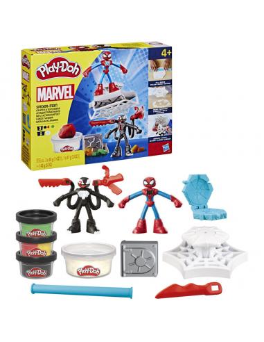 HASBRO Lanza y atrapa Spiderman Marvel Play-Doh