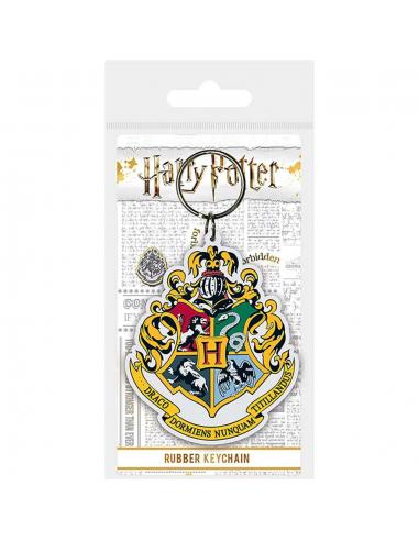 HARRY POTTER HOGWARTS CREST RUB KEYCHAIN