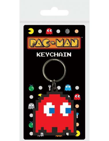PAC-MAN BLINKY RUBBER KEYCHAIN