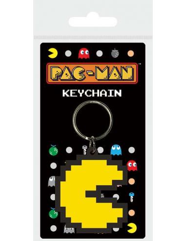 PAC-MAN PIXEL RUBBER KEYCHAIN