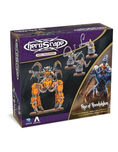 Renegade Heroscape expansión Revna's Rebuke: Iron Lich Viscerot and Necrotech Wraithriders Army *Edición Inglés*