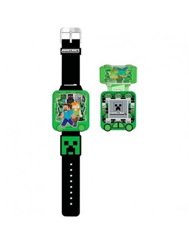 KIDS LICENSING Reloj digital educativo con juegos Minecraft