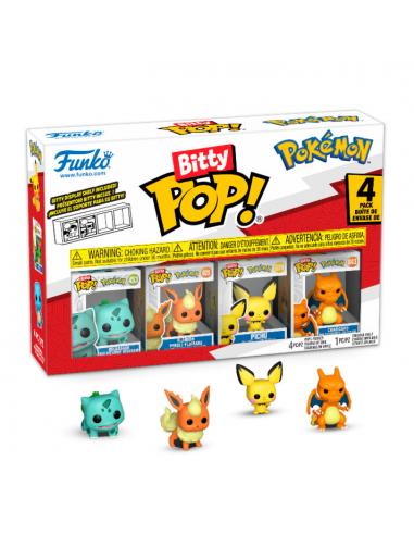 FUNKO Blister 4 figuras Bitty POP Pokemon Bulbasaur