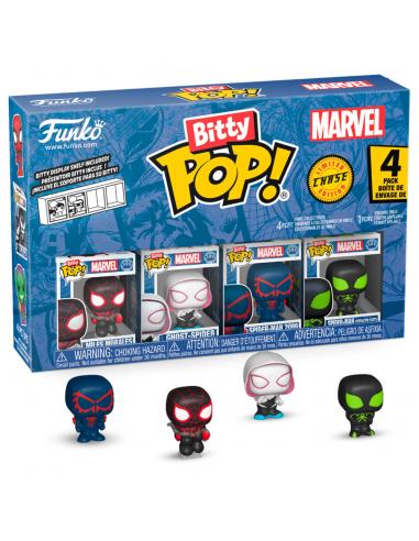 FUNKO Blister 4 figuras Bitty POP Marvel Spider-Man Miles Morales