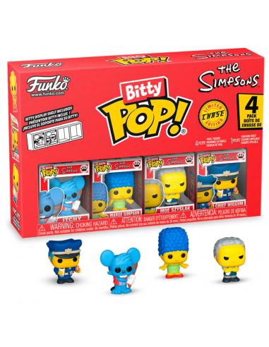 FUNKO Blister 4 figuras Bitty POP Los Simpsons Itchy