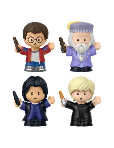 Mattel Harry Potter y el misterio del príncipe Pack de 4 Minifiguras Fisher-Price Little People Collector 7 cm