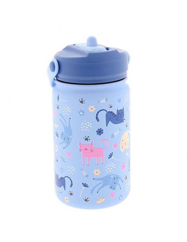 LOVELY STORY Cantimplora termica Gatos del Cielo 330ml