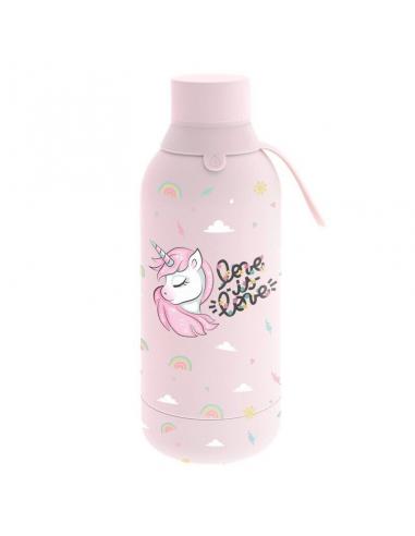 LOVELY STORY Botella termica Fantasia Unicornio 500ml