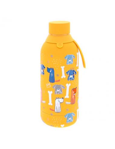 LOVELY STORY Botella termica Cachorro Mostaza 500ml