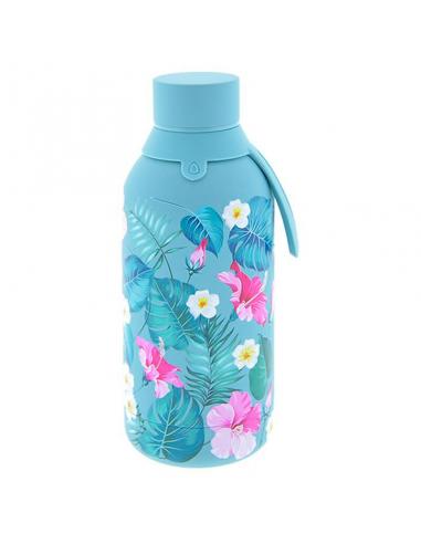 LOVELY STORY Botella termica Esmeralda Floral Exotico 500ml