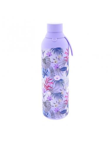 LOVELY STORY Botella termica Lila Floral Exotico 710ml