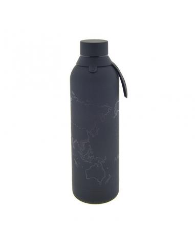 LOVELY STORY Botella termica Black World Map 710ml