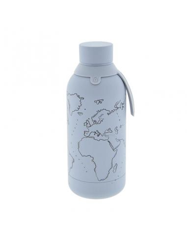 LOVELY STORY Botella termica Shadow World Map 500ml
