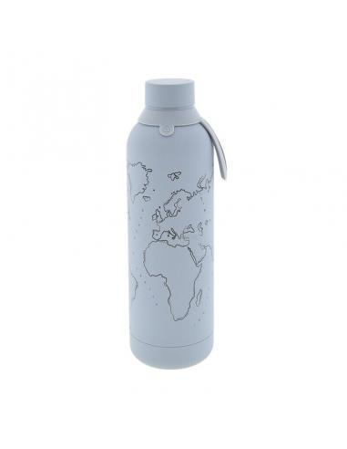 LOVELY STORY Botella termica Shadow World Map 710ml