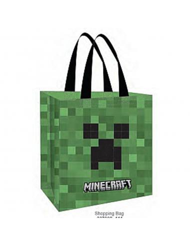INNELEC MULTIMEDIA MINECRAFT CREEPER BOLSA RECICLABLE CON ASAS 40X45X20 CM