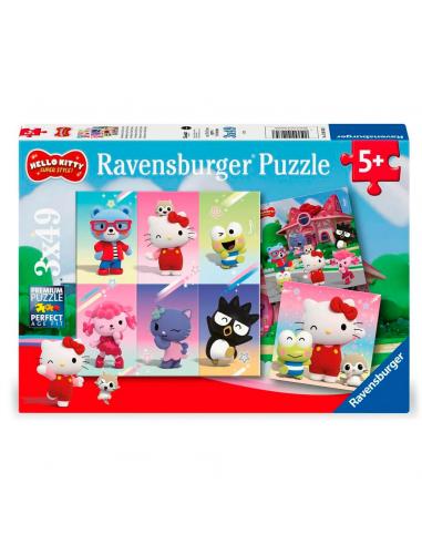 RAVENSBURGER Puzzle Hello Kitty - Hello Kitty and Friends 3x49pzs