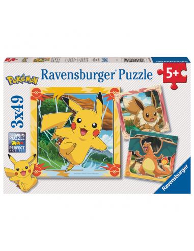 RAVENSBURGER Puzzle Pokemon 3x49pzs