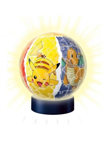 RAVENSBURGER Puzzle 3D Luz Nocturna Pokemon 74pzs