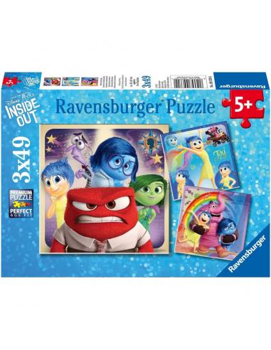 RAVENSBURGER Puzzle Del Reves Disney Pixar 3x49pzs