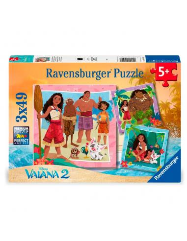RAVENSBURGER Puzzle Vaiana 2 Disney 3x49pzs