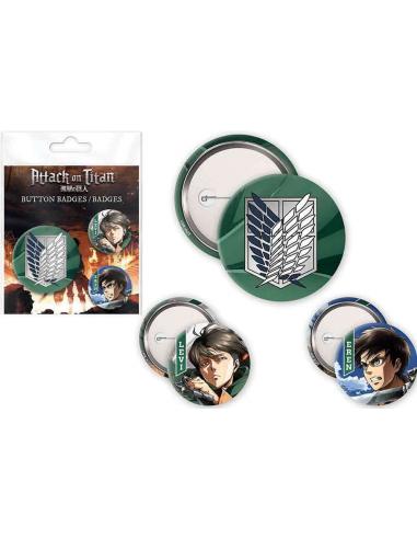 ATTACK ON TITAN BADGE PACK