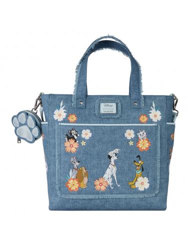 LOUNGEFLY Bolso Mochila + Monedero Denim Disney Loungefly