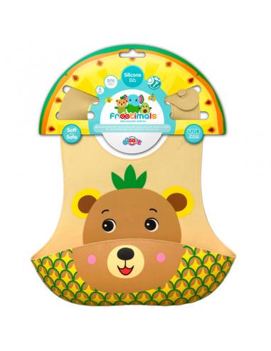 FROOTIMALS Babero silicona Bubba Tropibear Frootimals