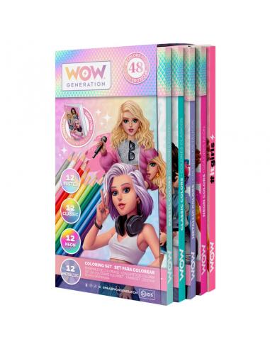 WOW GENERATION Set colorear con libreta Wow Generation