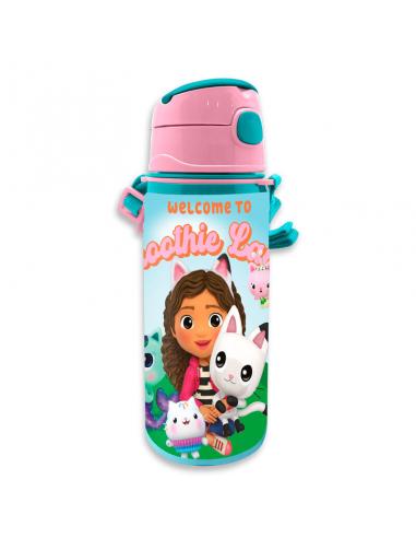KIDS LICENSING Cantimplora aluminio La Casa de Muñecas de Gabby 600ml