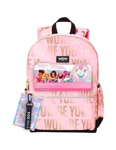 KIDS LICENSING Mochila + parches Wow Generation 40cm