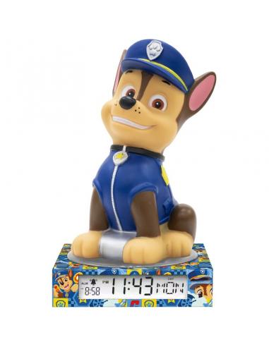 KIDS LICENSING Lampara 3D con despertador Patrulla Canina Paw Patrol