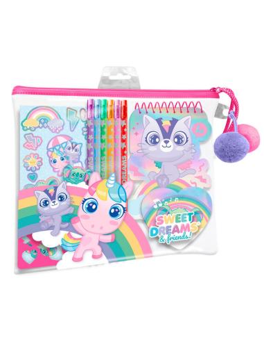 KIDS LICENSING Set papeleria en estuche Sweet Dreams