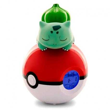 Lampara despertador Led Bulbasaur Pokeball Pokemon - Imagen 1