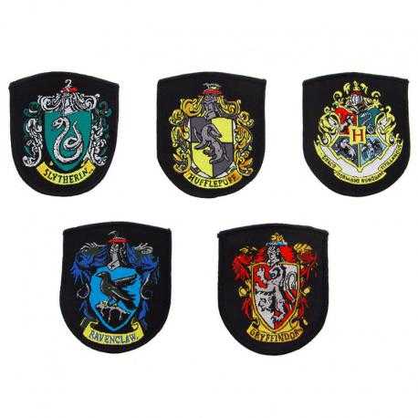 Set 5 parches Hogwarts Harry Potter - Imagen 1