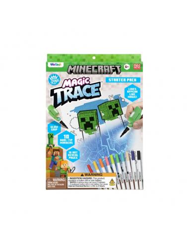Paladone Products Minecraft Bolígrafos con tinta invisible Magic Trace Starter pack and refills