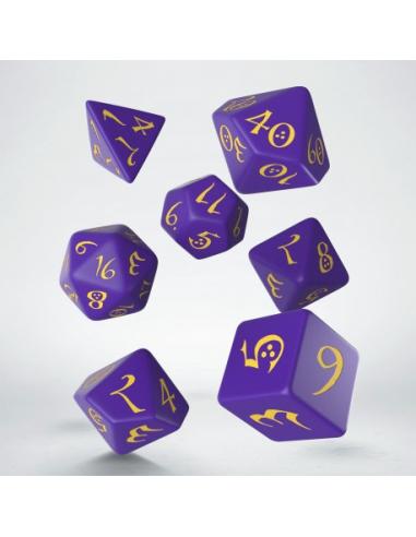 QW DADOS CLASSIC RPG PURPLE & YELLOW SET (7)