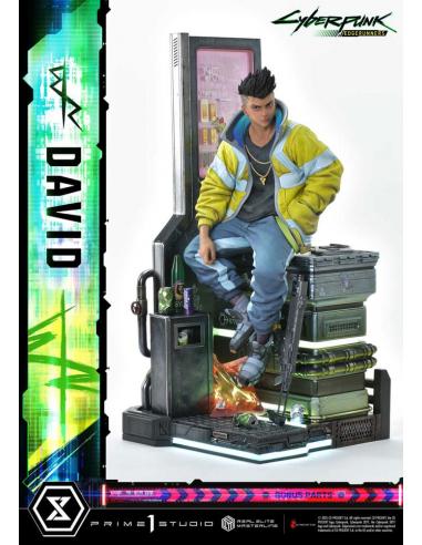 Prime 1 Studio Cyberpunk: Edgerunners Estatua Real Elite Masterline Series 1/4 David Deluxe Bonus Version 58 cm
