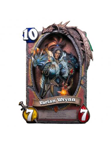 HEX Collectibles World of Warcraft Hearthstone Estatua 3D Art Frame Varian Wrynn 31 cm