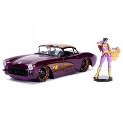 Set figura & coche metal Chevy Corvette 1957 Batgirl DC Comics - Imagen 1