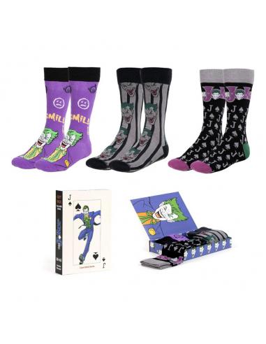 Cerdá DC Comics Pack de 3 Pares de calcetines Joker 38-45