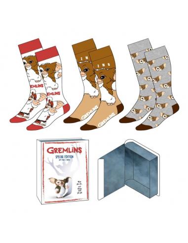 Cerdá Gremlins Pack de 3 Pares de calcetines 36-43