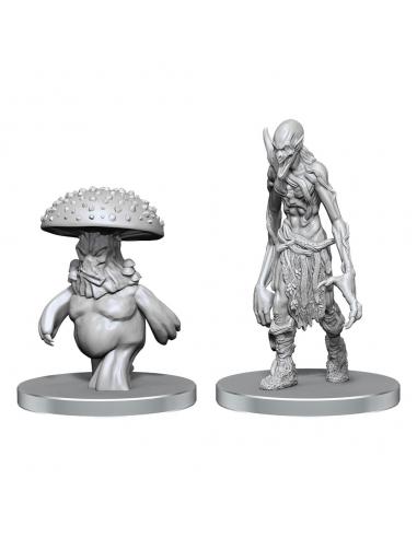 Wizkids Pathfinder Deep Cuts Miniaturas sin pintar Myceloid & Grimstalker