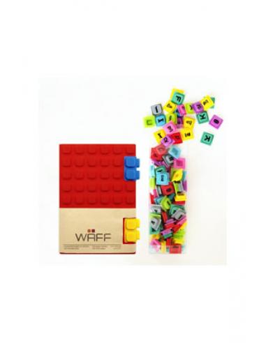 SD TOYS DISEÑO COMBO M ROJO/RED LIBRETA WAFF + LETRAS