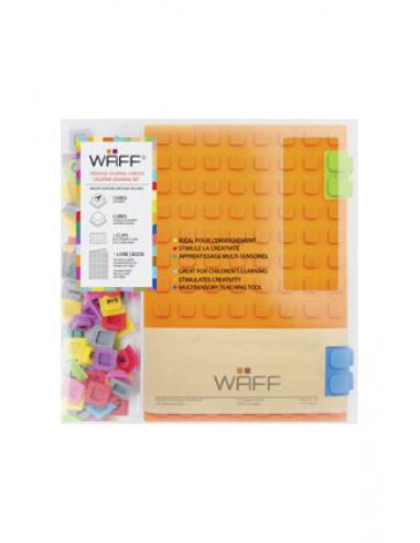 SD TOYS DISEÑO COMBO L NARANJA/ORANGE LIBRETA WAFF + LETRAS